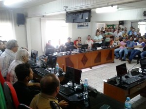 1ª reunião do dia, na Câmara de Vereadores.