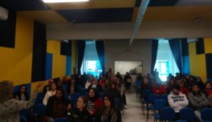 Palestra à Rede de Laranjeiras do Sul, com a Tenente Luci Belão. 