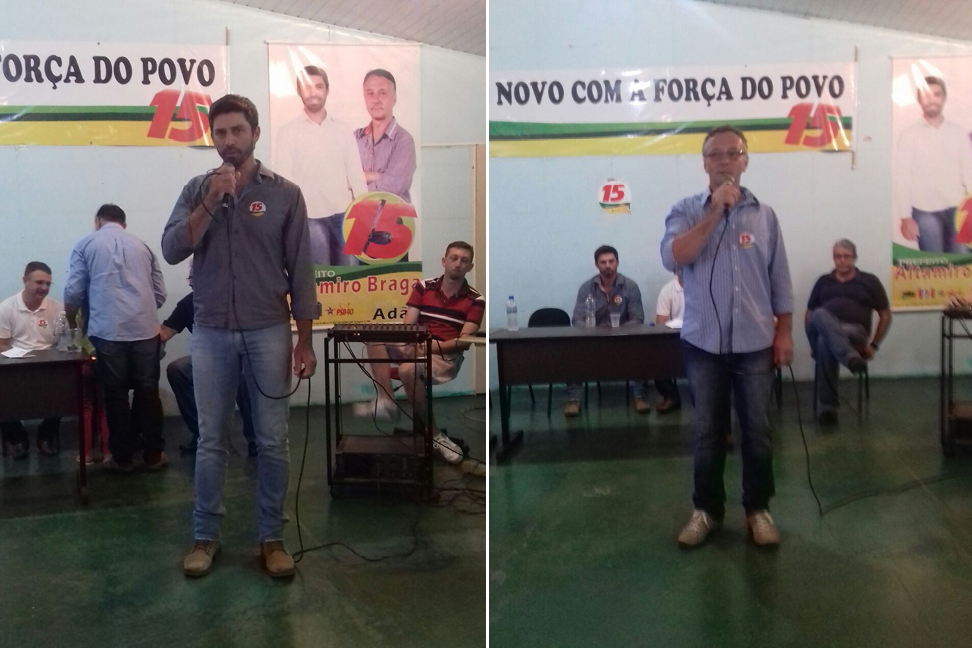 Altamiro Braga e Adao Joseffi lançam oficialmente campanha em Nova Laranjeiras