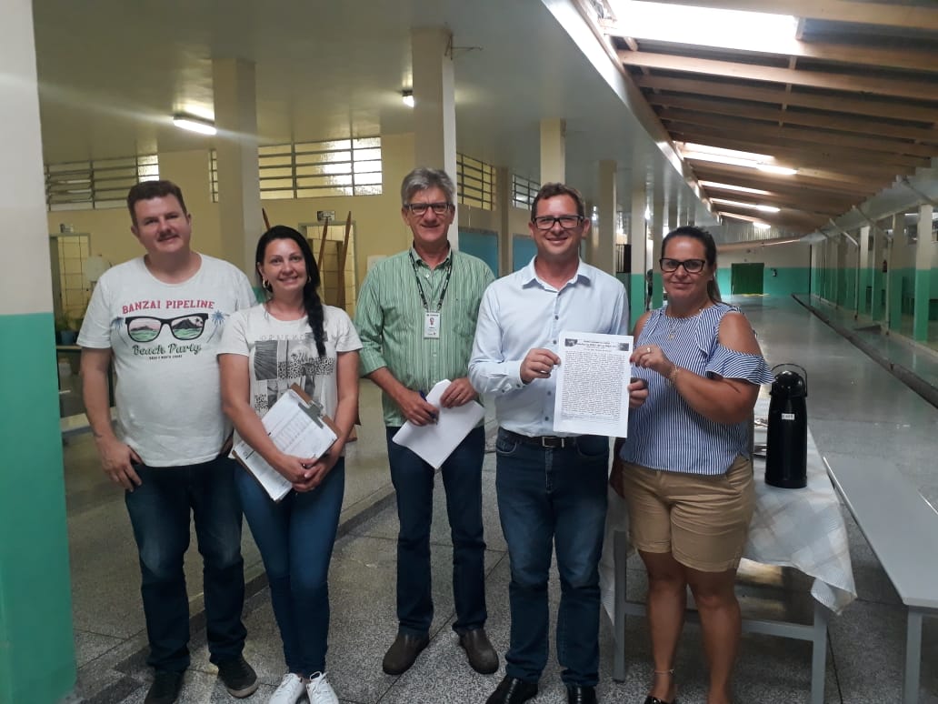 Ata de Partida de Obra é assinada no Colégio Álvaro Natel de Camargo